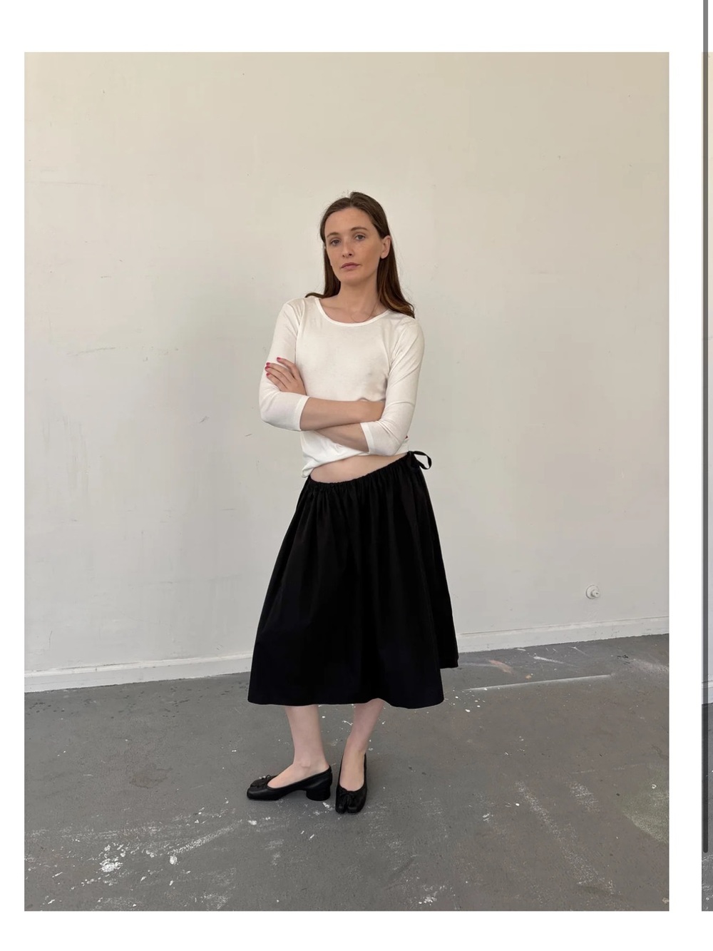 Brooke Callahan Black Tie Skirt Size 2